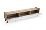 Hanah Home E4020 Mueble TV Escandinavo Roble y Blanco 178x34.6x44.8cm Elegancia Funcional